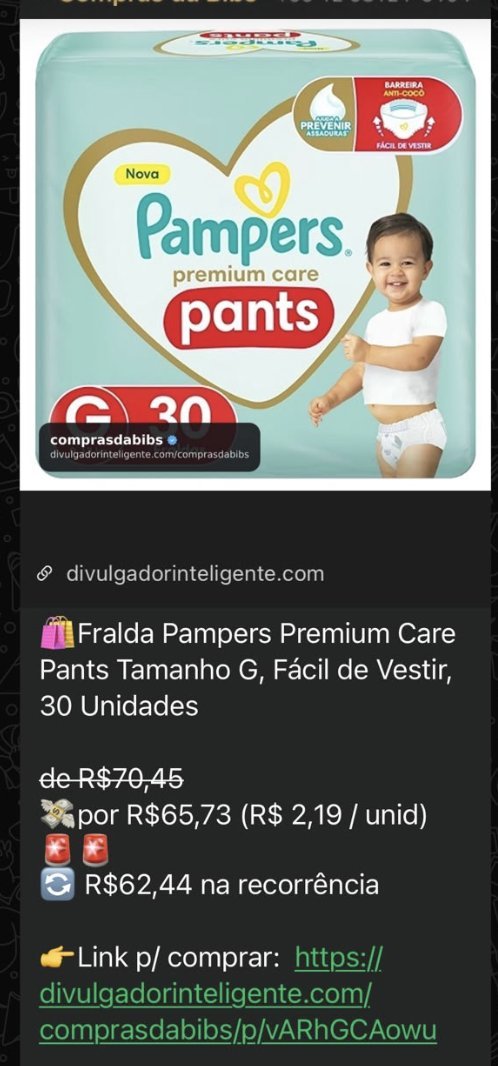 Print de oferta do grupo