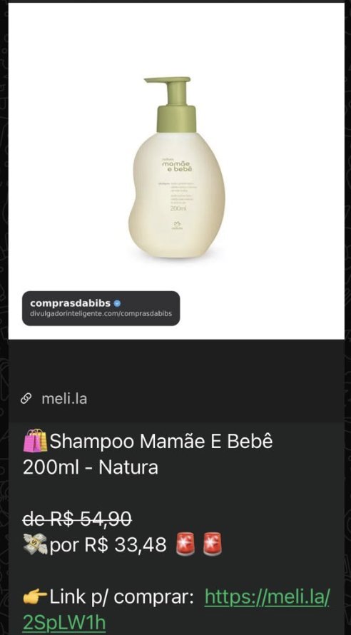 Print de oferta do grupo